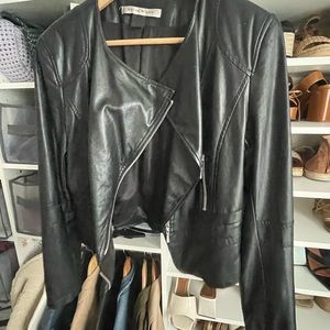 Faux leather jacket